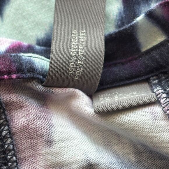 Sweaty Betty Easy Peazy Blue Flow Print Oversized Hi Low Tank Size 8/10 - Picture 10 of 11